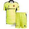 Officiële Voetbalshirt + Korte Broek Doelman Manchester United Thuis 2021-22 - Kids